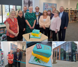 staveley library opening collage