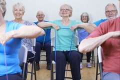 seniors exercise class gym older people live stronger