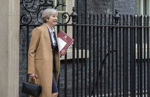 PM leaving Downing Street