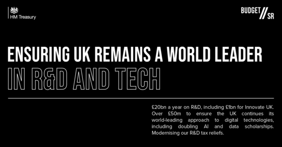 Ensuring UK remains a world leader in R&D and tech