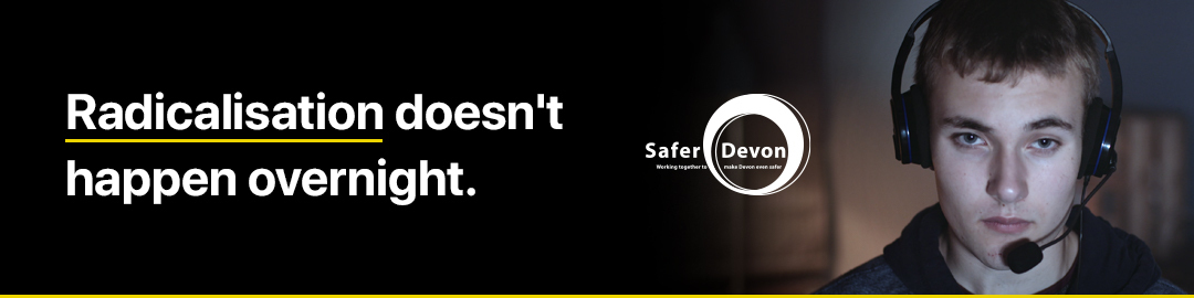 Online radicalisation banner