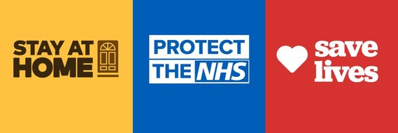 Stay Home, Protect the NHS, Save Lives banner