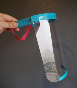 Fab Lab Exeter makes PPE equipment - plastic visor