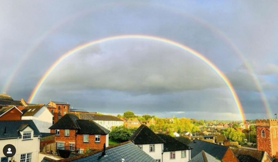 Double rainbow in Exeter