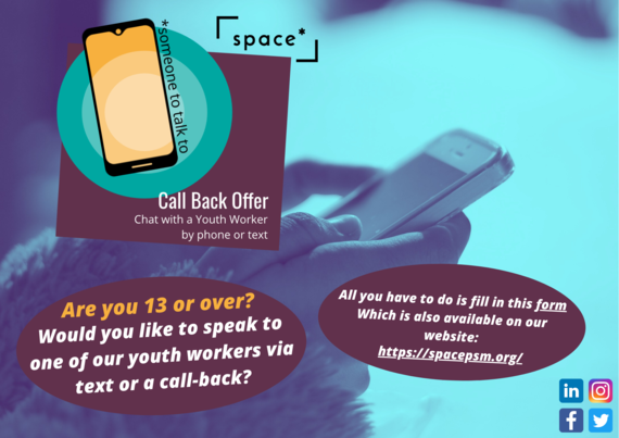 SPACE request a call back poster