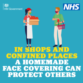 Cover your face with a mask NHS