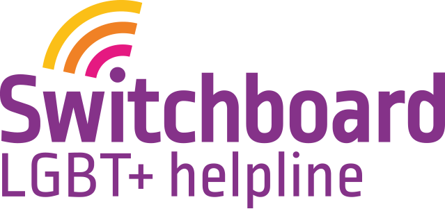 Switchboard LGBT helpline logo