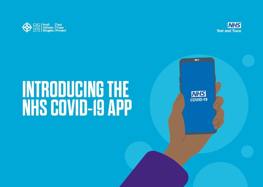 government graphic introducing the new NHS COVID-19 app