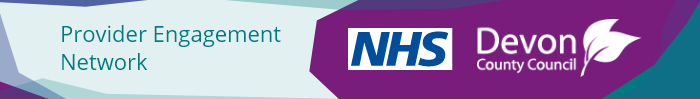 Provider Engagement Network and NHS logo Header