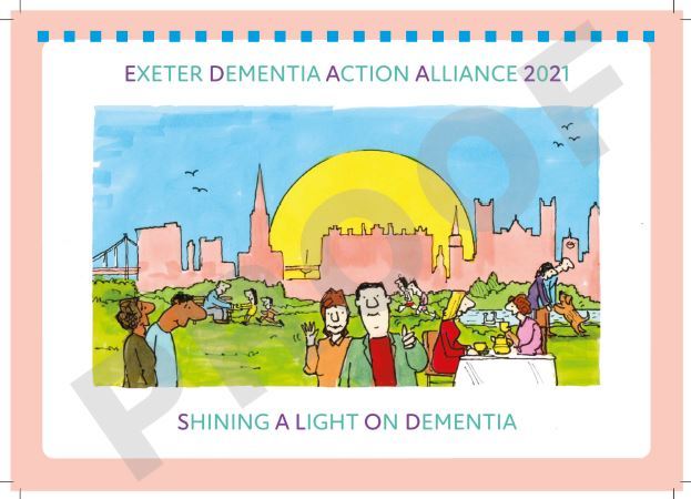 Exeter Dementia Action Alliance front page calendar