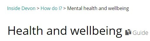 Health and wellbeing