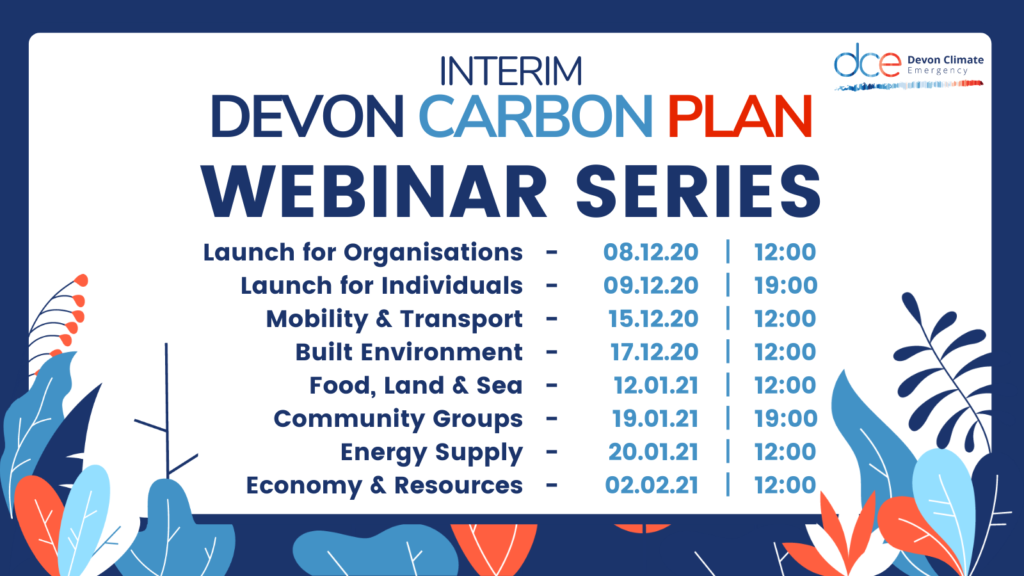 Devon Carbon Plan webinars
