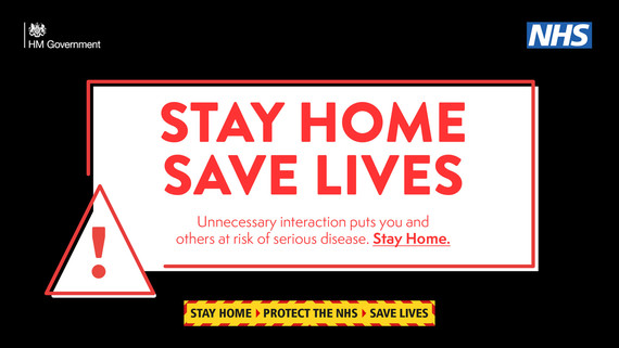 Stay Home Save Lives banner