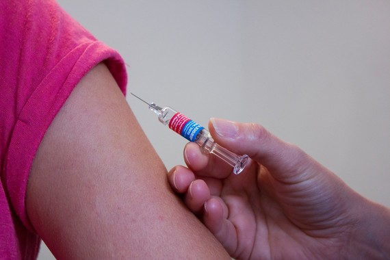 A vaccine being administered