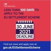 Less than 100 days to apply to the EU Settlement Scheme