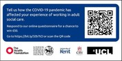 how the COVID-19 affected your experience of working in ASC survey logo