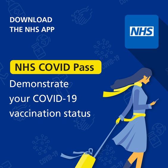 NHS COVID pass poster