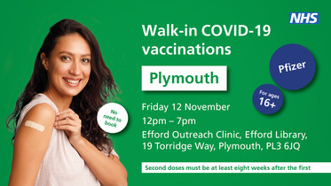 COVID walk in centre in Plymouth details