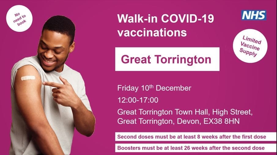 Walk-in vaccines Great Torrington