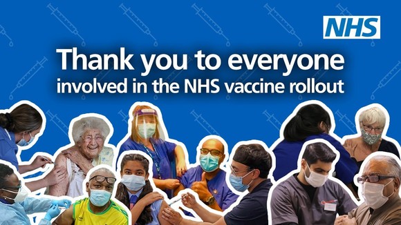 Thank you to everyone involved in the COVID-19 vaccine roll-out