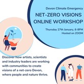 net-zero visions event poster