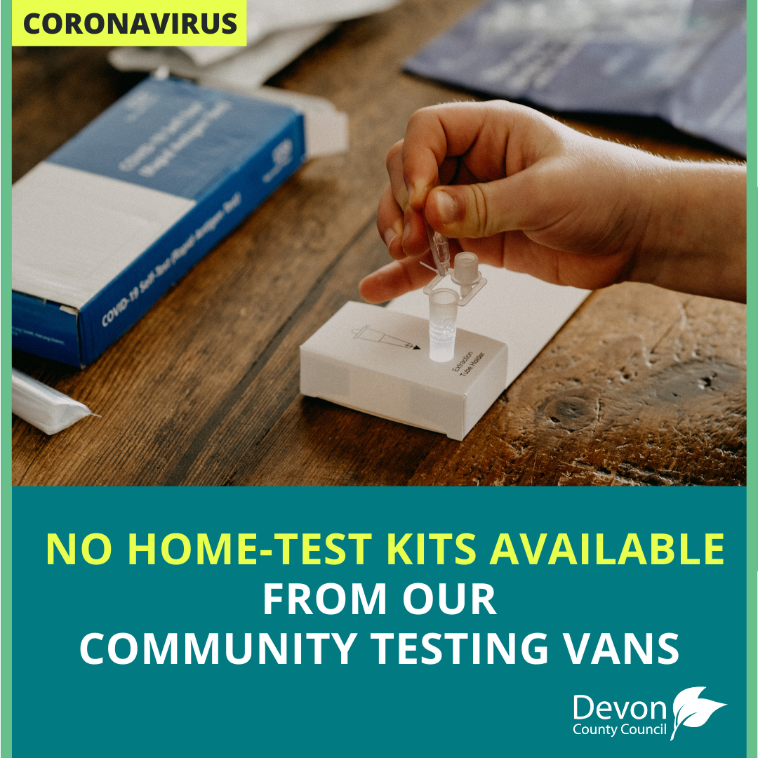 no home-test kits available from community testing vans