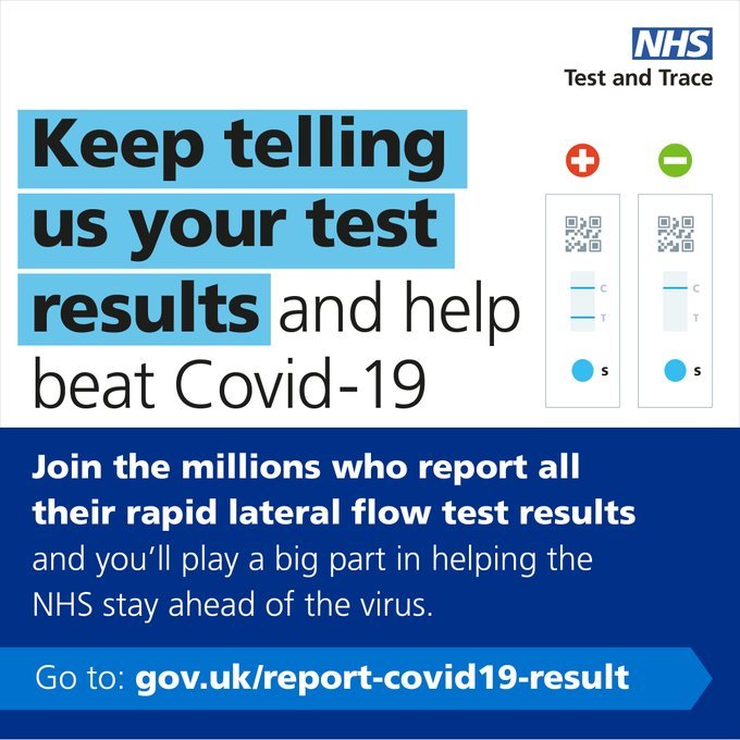 report your COVID-19 test result