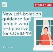New self isolation guidance for people who test positive for COVID-19