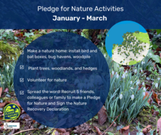 North Devon UNESCO biosphere pledge for nature poster
