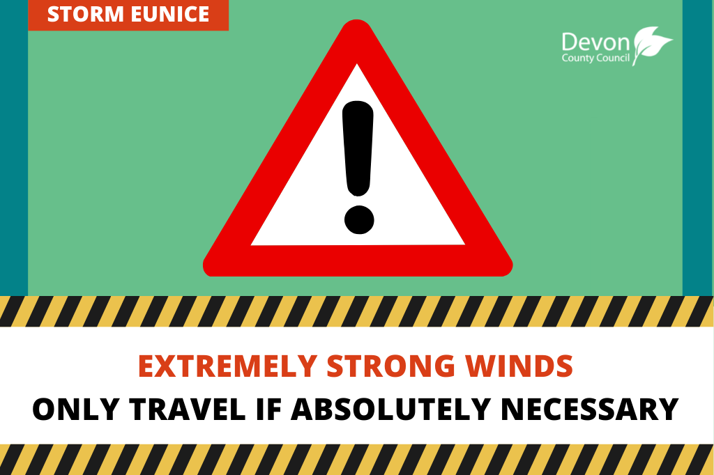 Only travel during the strong winds if you have to