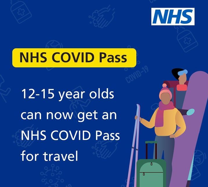 COVID-19 pass for 12-15 year olds