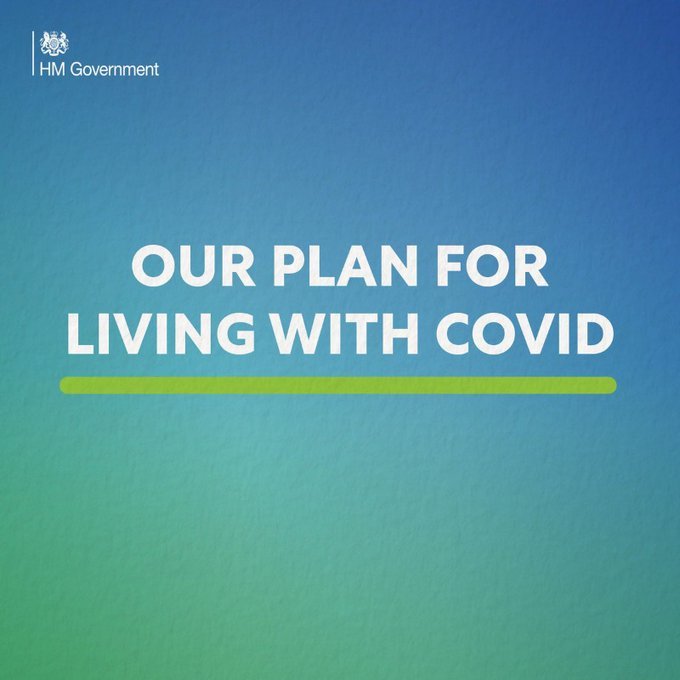 Our Plan for Living with COVID Government graphic