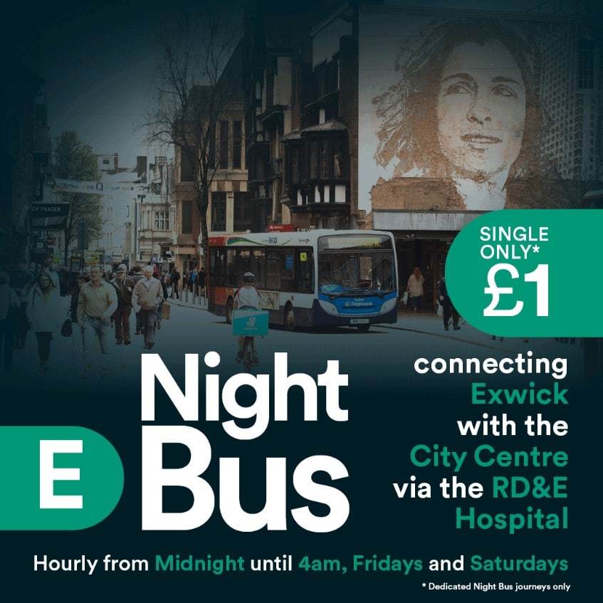 Exeter night bus