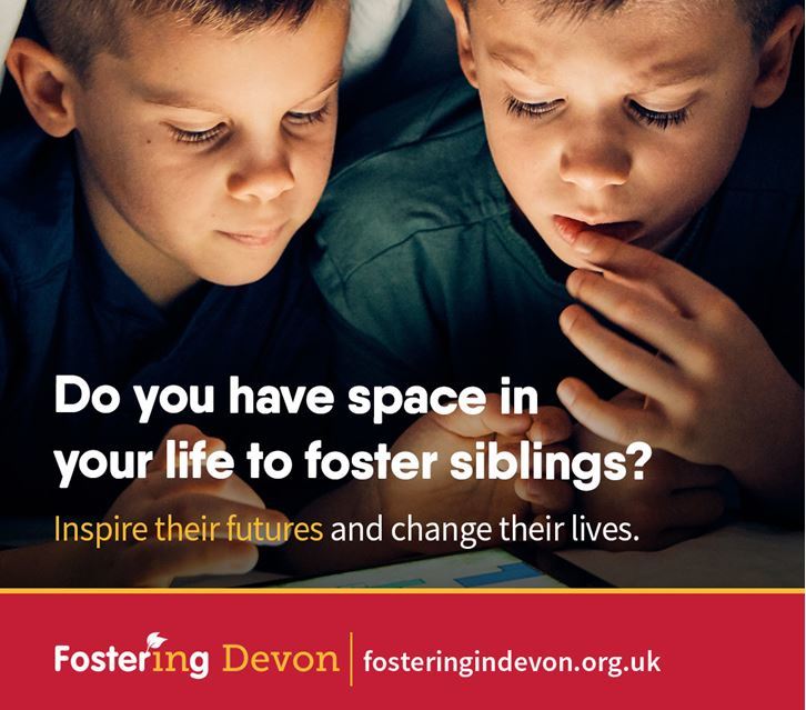 Photos of two brothers reading a book under the covers of a bed, More foster carers who can look after siblings needed