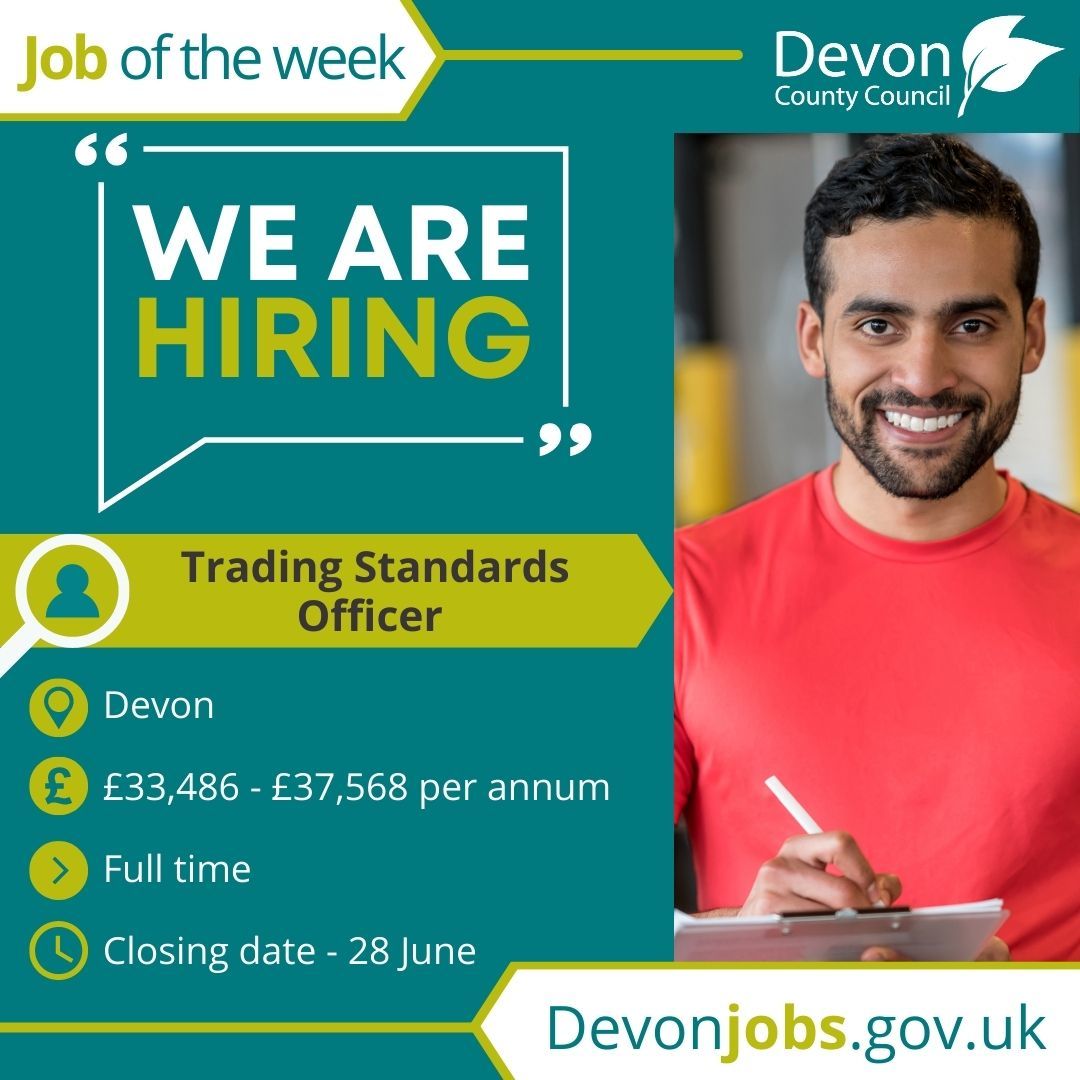 Job of the week advert, advertising a post for a Trading Standards Officer