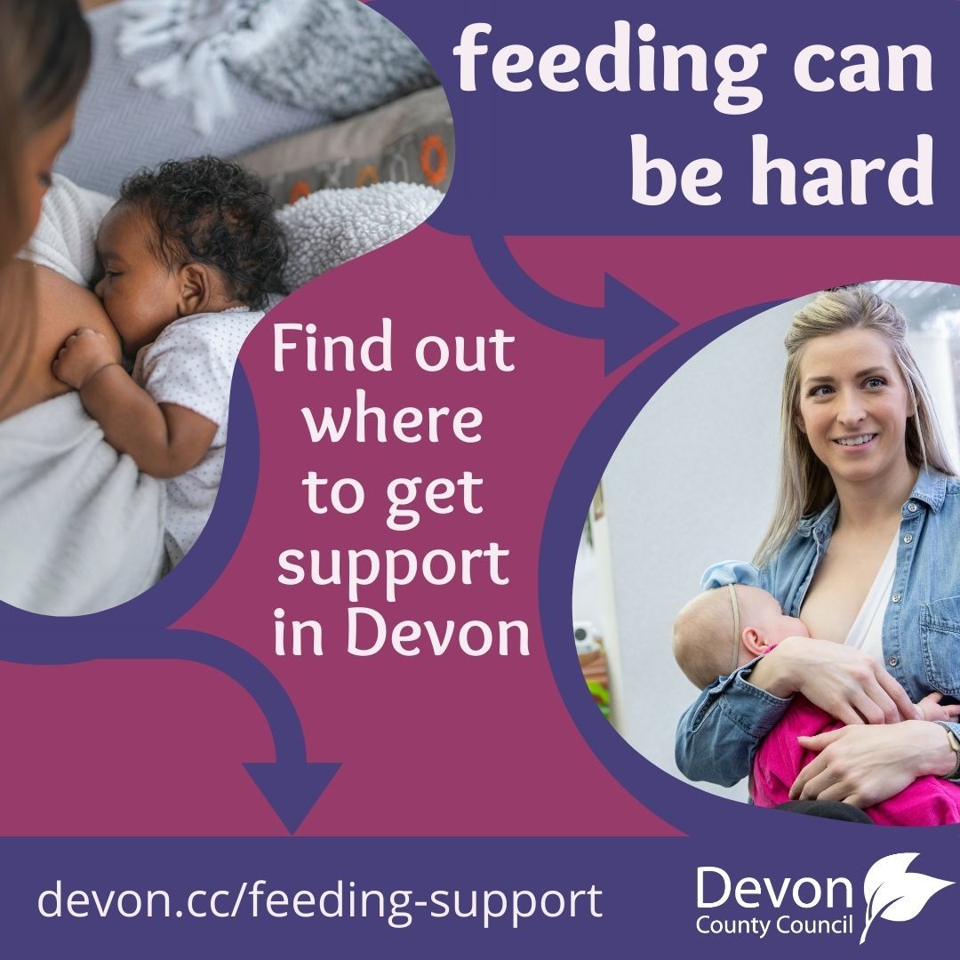 Feeding can be hard. Find out where to get support in Devon. 