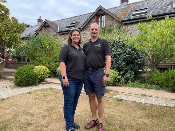 Lizzie and Nathan Figg from Nethway Farm Holiday Cottages