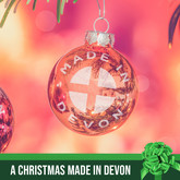 Christmas bauble with Made in Devon inscribed