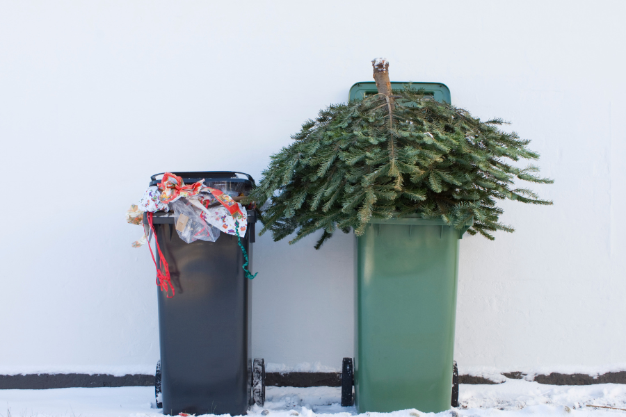 Christmas rubbish and recycling