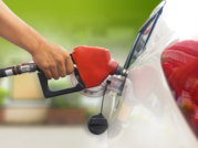 Car being filled with petrol