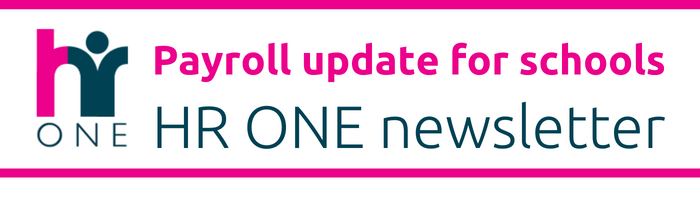 HR ONE Payroll update for schools - banner