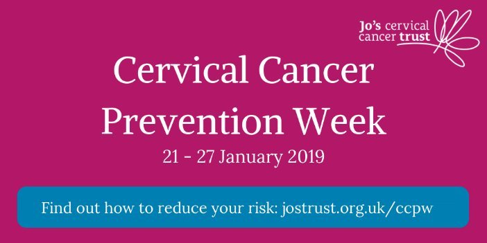 Advert promoting Cervical Cancer Prevention Week