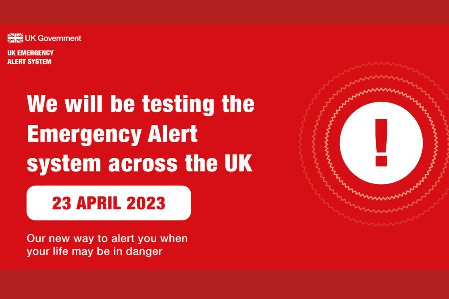 We will be testing the Emergency Alert across the UK on 23 April
