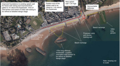 An overview of the “Option 6” Beach Management Scheme. Credit: EDDC.