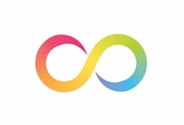 the symbol for neurodiversity: an infinity loop made up of the colours of the rainbow