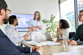 Group of adults in a meeting