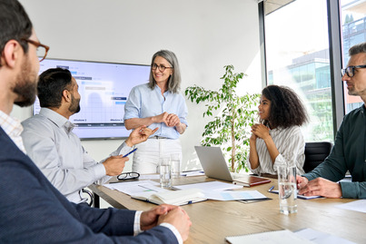 Group of adults in a meeting