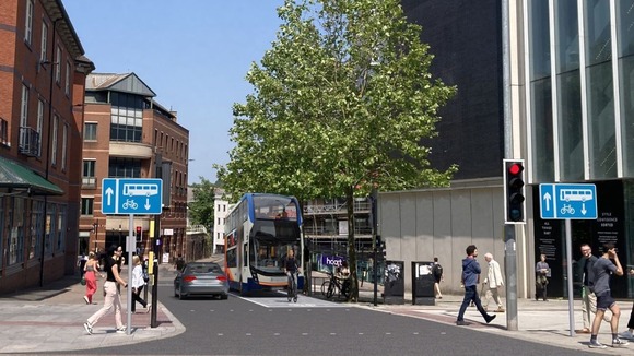 Proposed bus lane