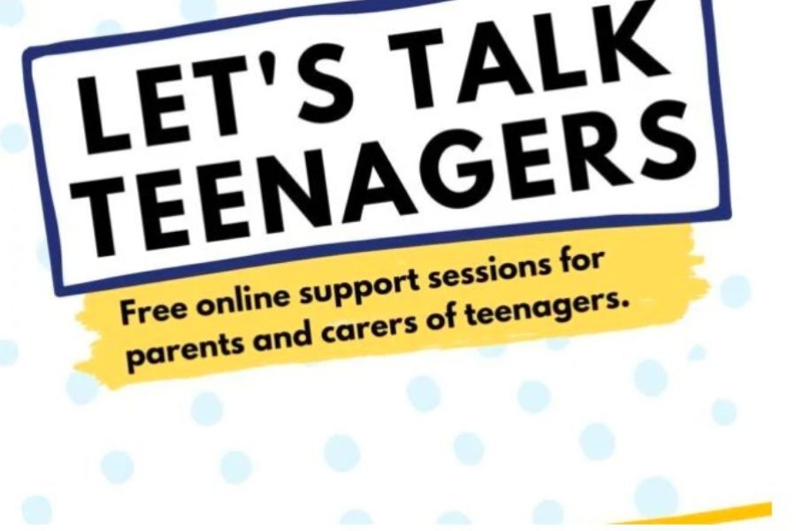 Let's Talk Teenagers graphic, with the words 'Let's Talk Teenagers'