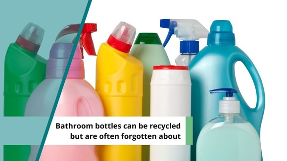 plastic bottles from cleaning products